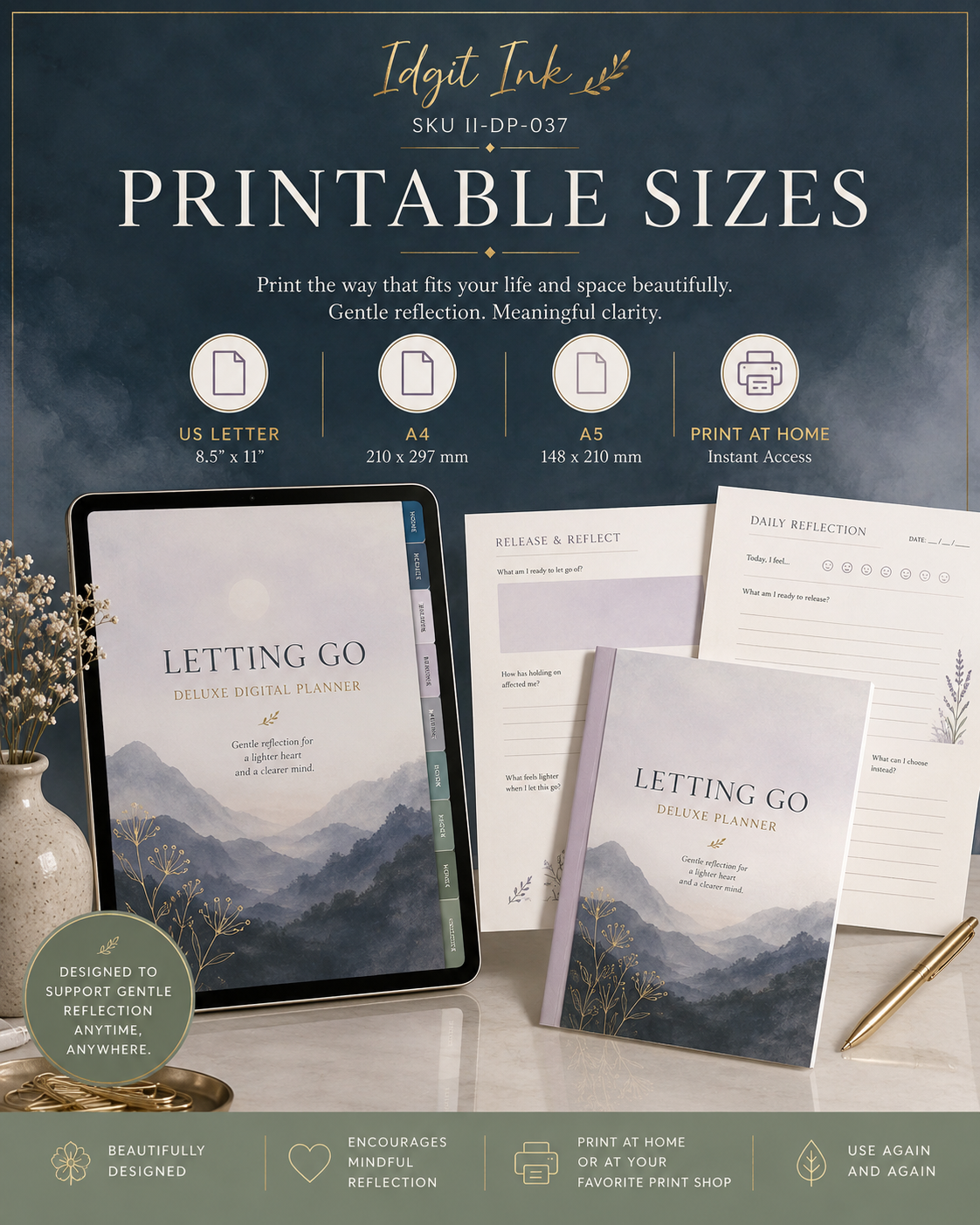 Letting-Go Deluxe Digital Planner and Release Workbook — listing image 06