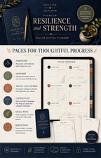 Resilience and Strength Deluxe Digital Planner listing image 6 of 10