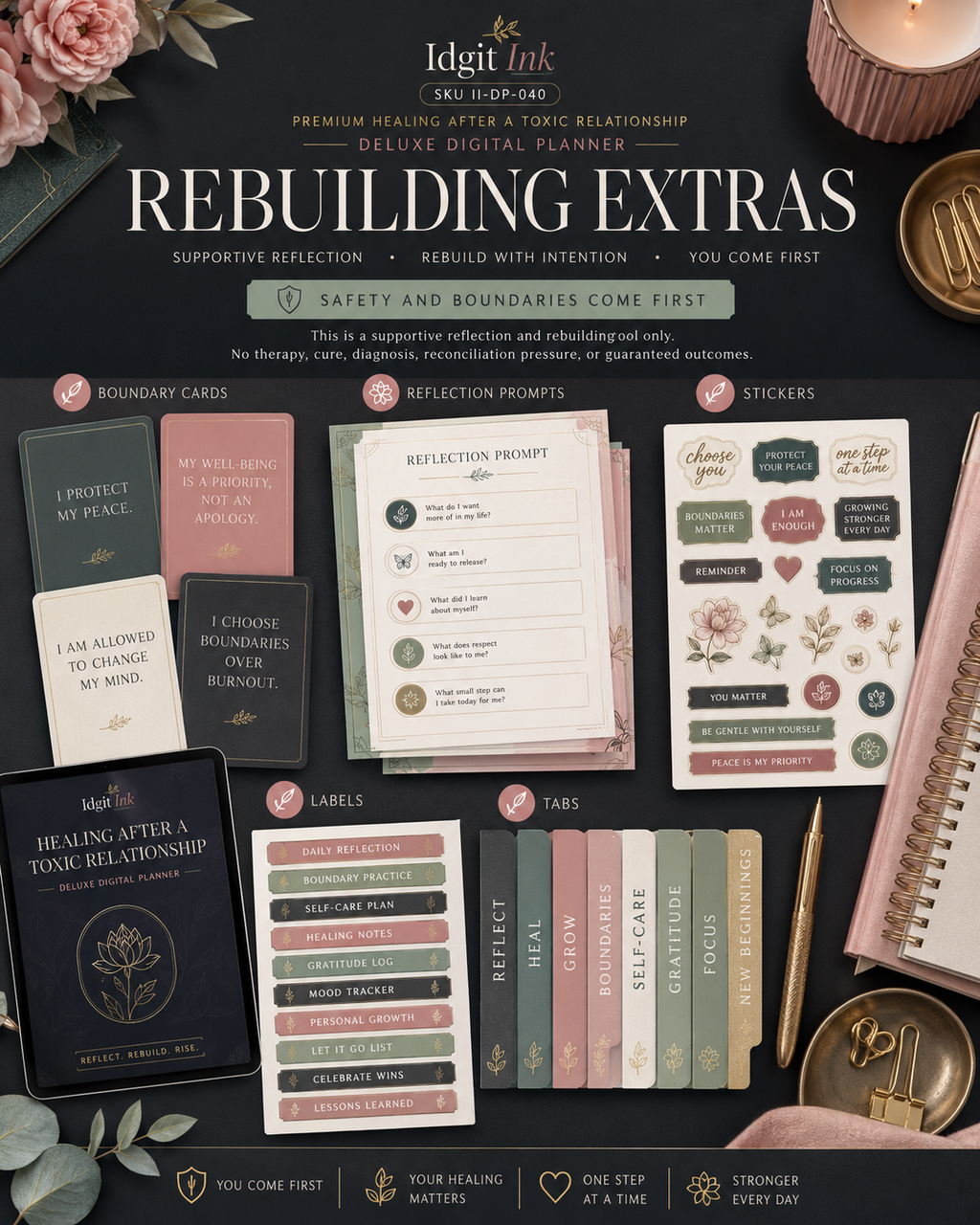 Healing After a Toxic Relationship Deluxe Digital Planner listing image 9 of 10