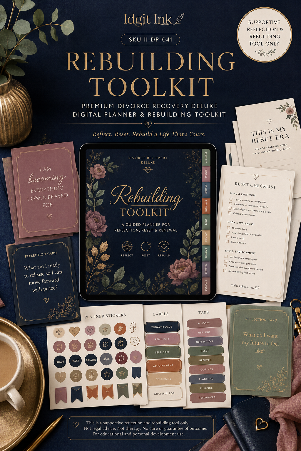 Divorce Recovery Deluxe Digital Planner and Rebuilding Toolkit listing image 5 of 10