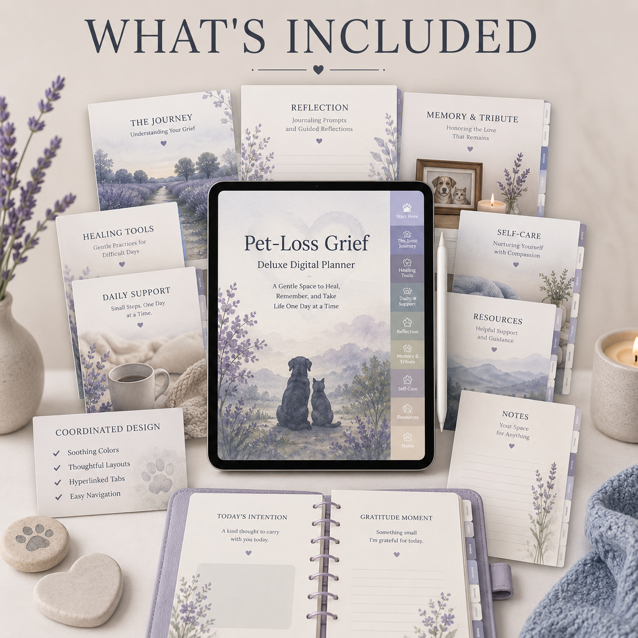 Pet-Loss Grief Deluxe Digital Planner and Memory Keepsake listing image 2 of 10