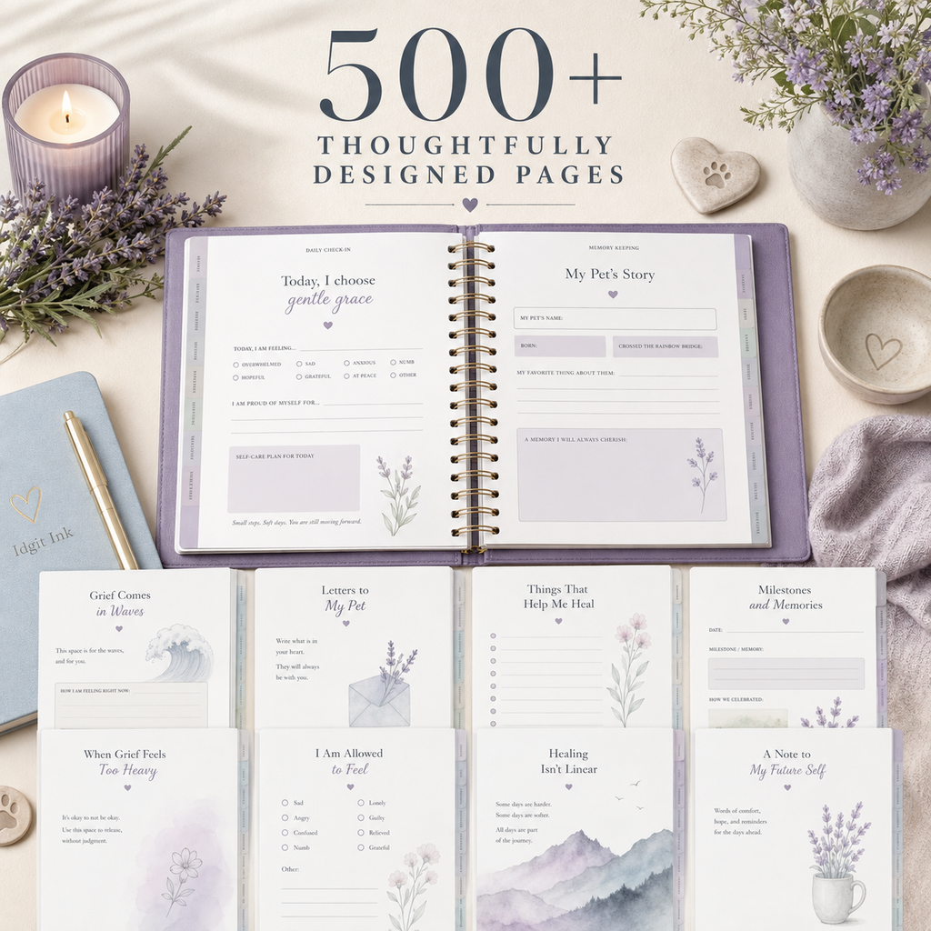 Pet-Loss Grief Deluxe Digital Planner and Memory Keepsake listing image 5 of 10