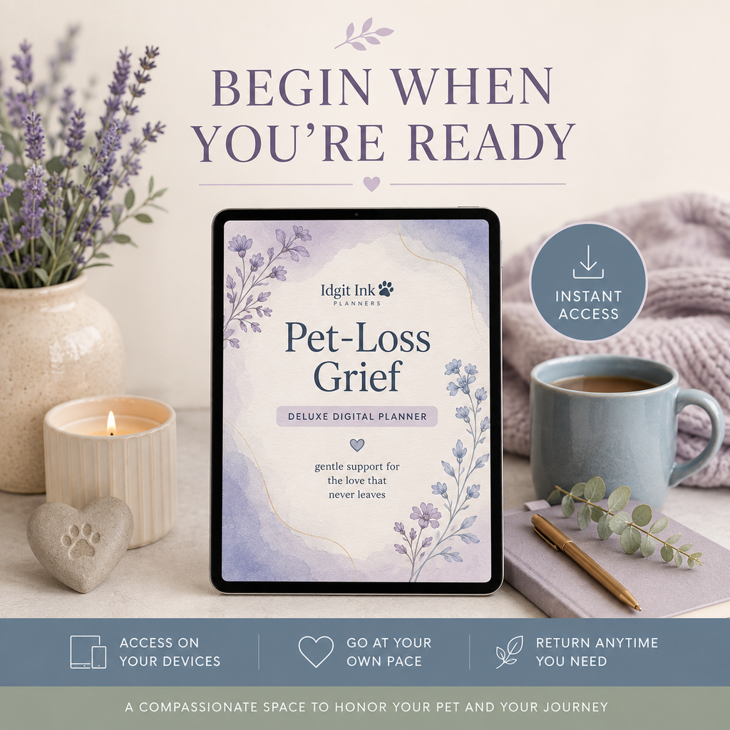 Pet-Loss Grief Deluxe Digital Planner and Memory Keepsake listing image 9 of 10
