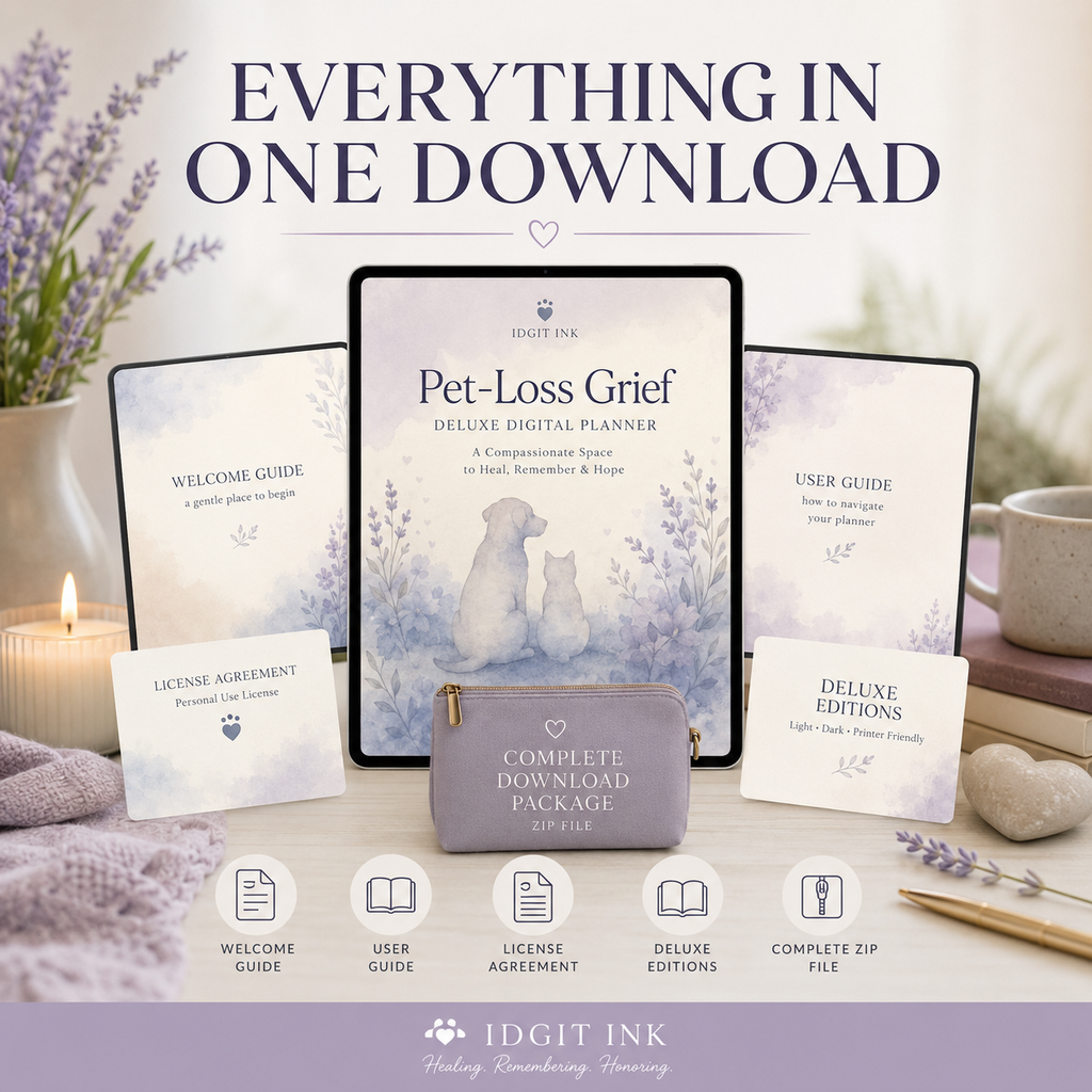 Pet-Loss Grief Deluxe Digital Planner and Memory Keepsake listing image 10 of 10