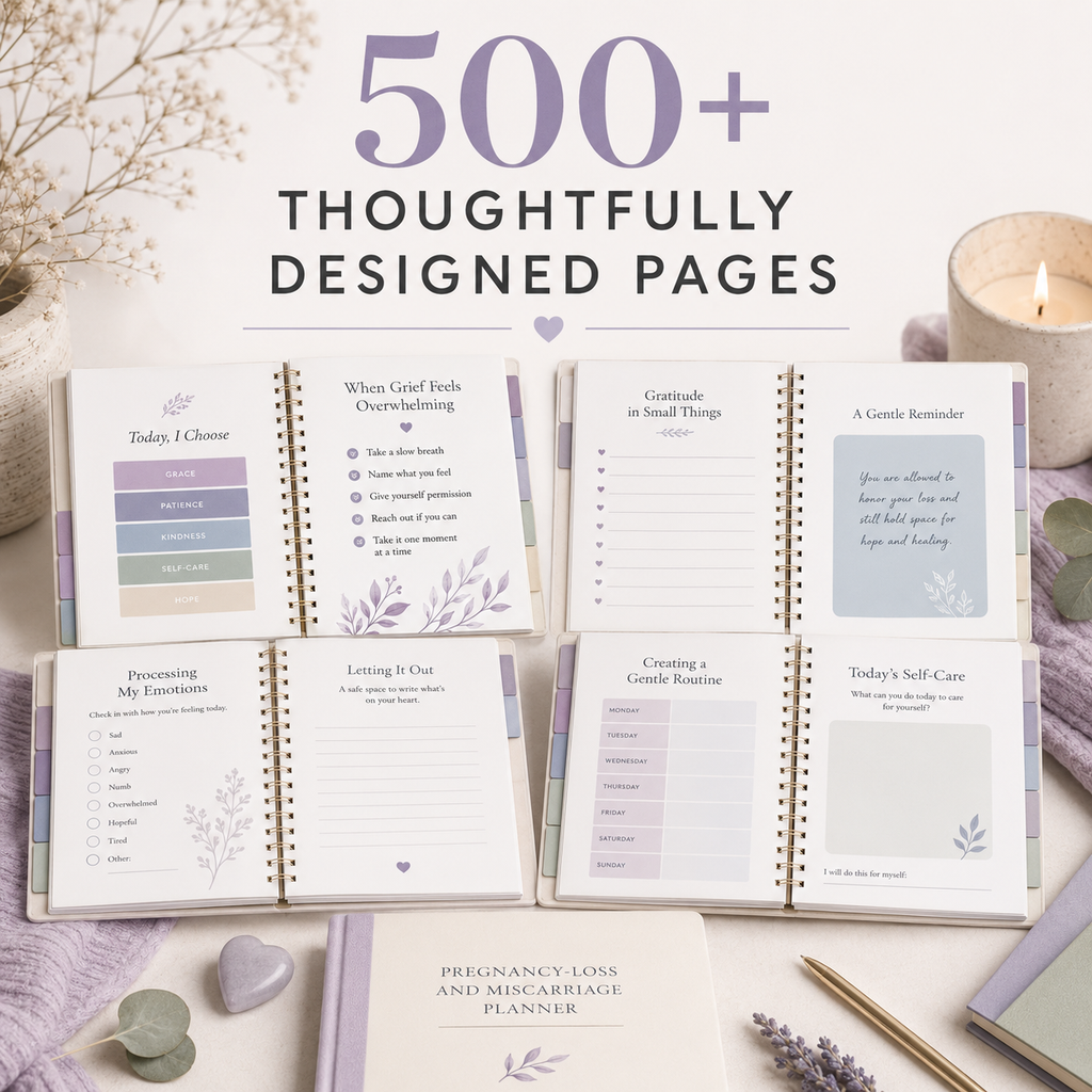 Pregnancy-Loss Support Deluxe Digital Planner — listing image 03