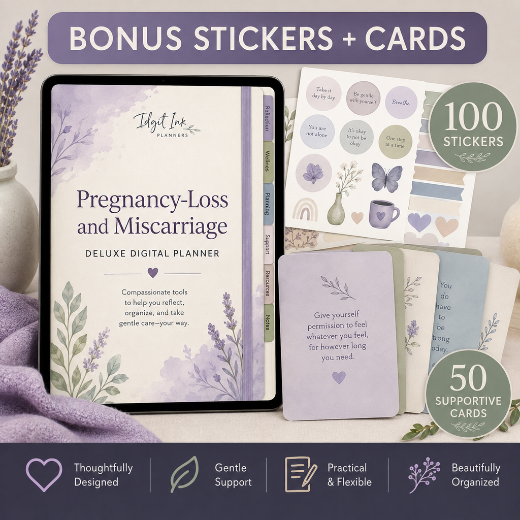Pregnancy-Loss Support Deluxe Digital Planner — listing image 08