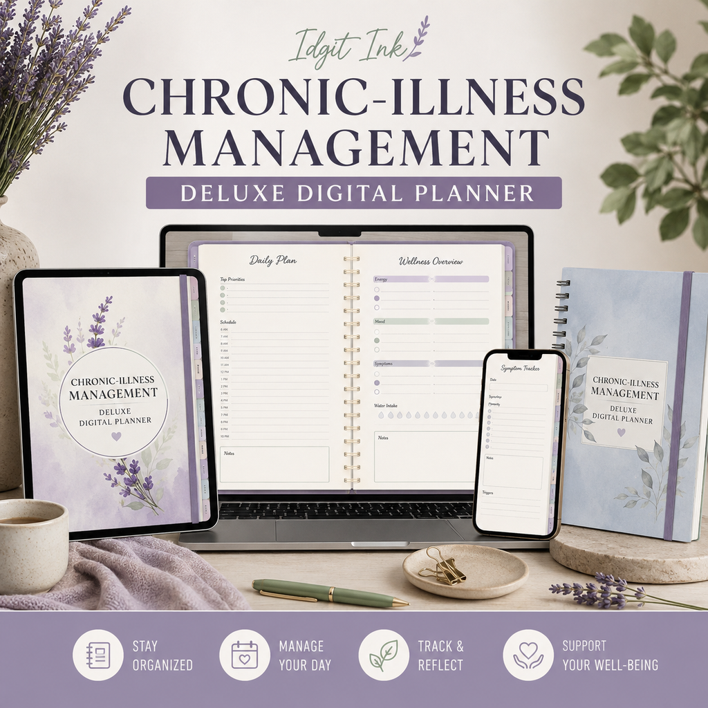 Chronic-Illness Management Deluxe Digital Planner listing image 1 of 10