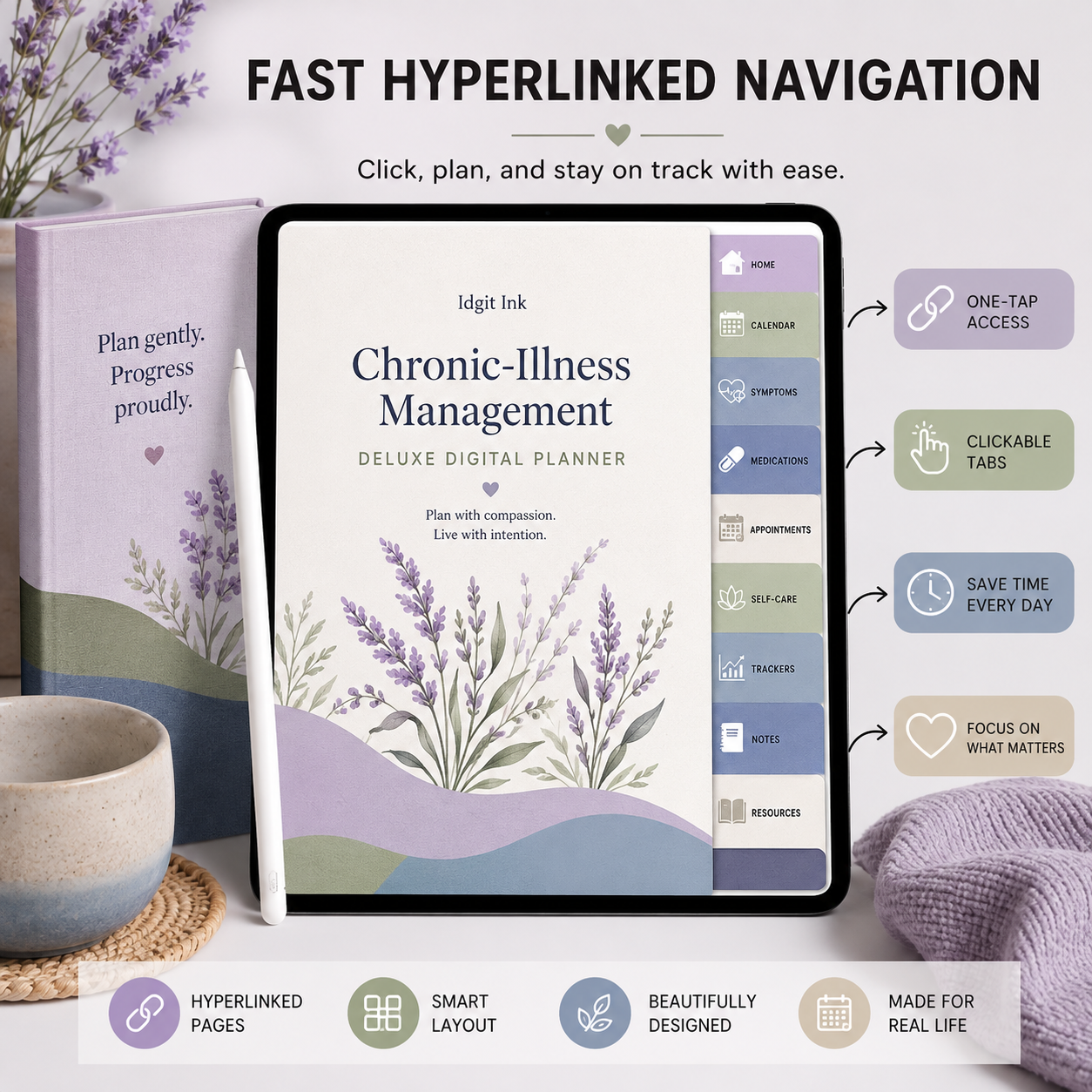 Chronic-Illness Management Deluxe Digital Planner listing image 4 of 10