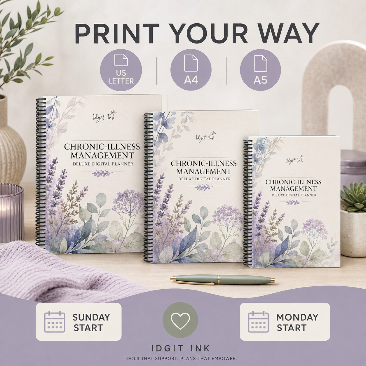 Chronic-Illness Management Deluxe Digital Planner listing image 7 of 10