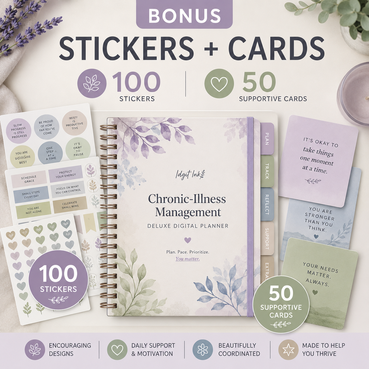Chronic-Illness Management Deluxe Digital Planner listing image 9 of 10