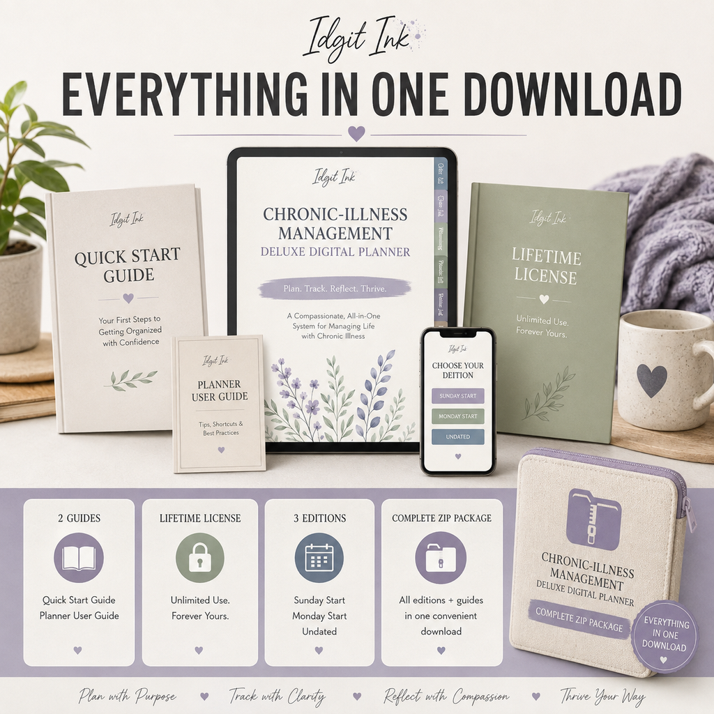 Chronic-Illness Management Deluxe Digital Planner listing image 10 of 10