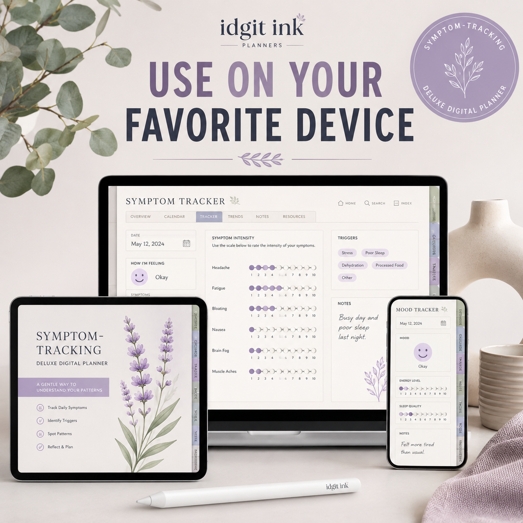 Symptom-Tracking Deluxe Digital Health Planner listing image 2 of 10