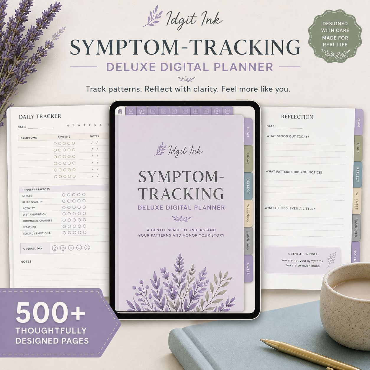Symptom-Tracking Deluxe Digital Health Planner listing image 4 of 10