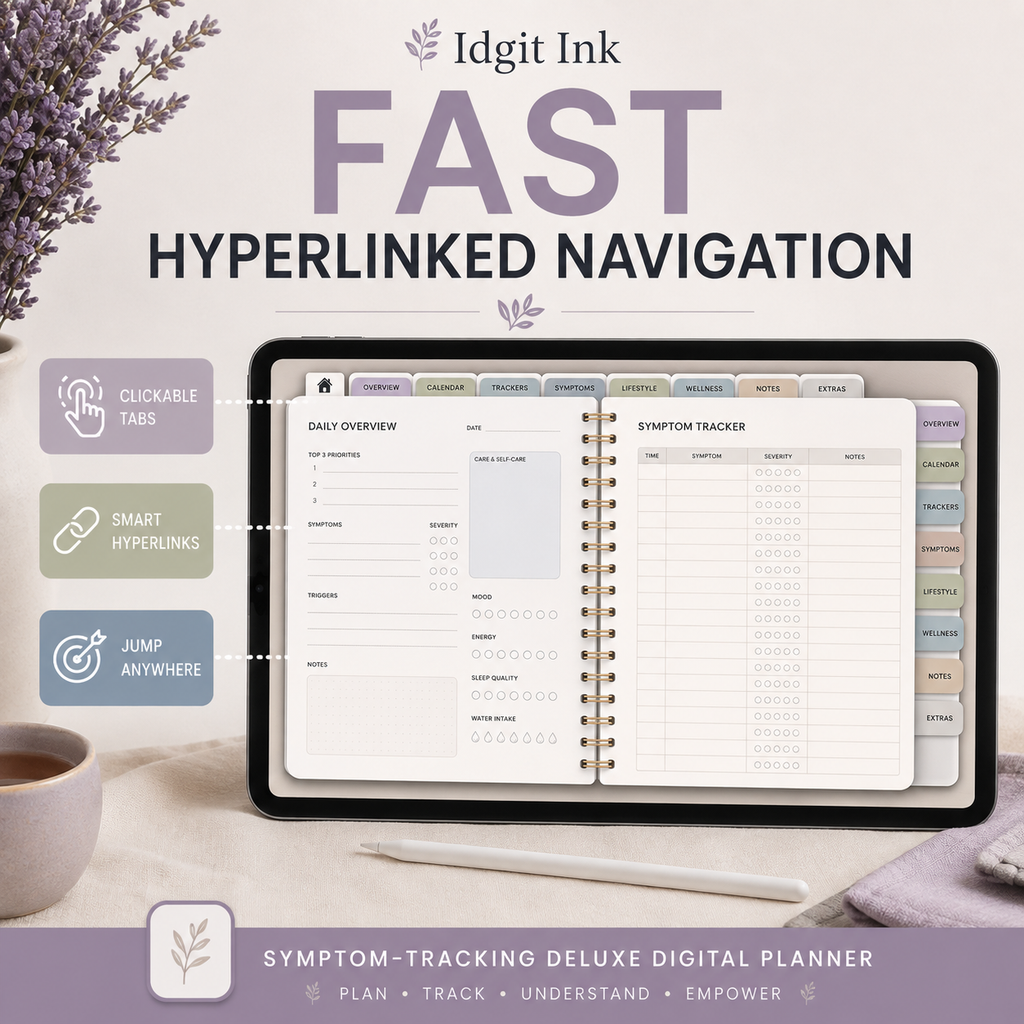 Symptom-Tracking Deluxe Digital Health Planner listing image 5 of 10