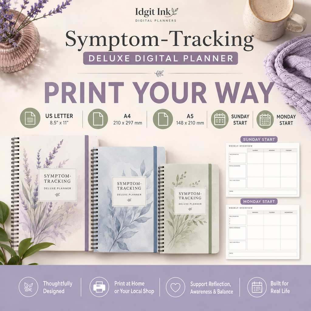 Symptom-Tracking Deluxe Digital Health Planner listing image 6 of 10