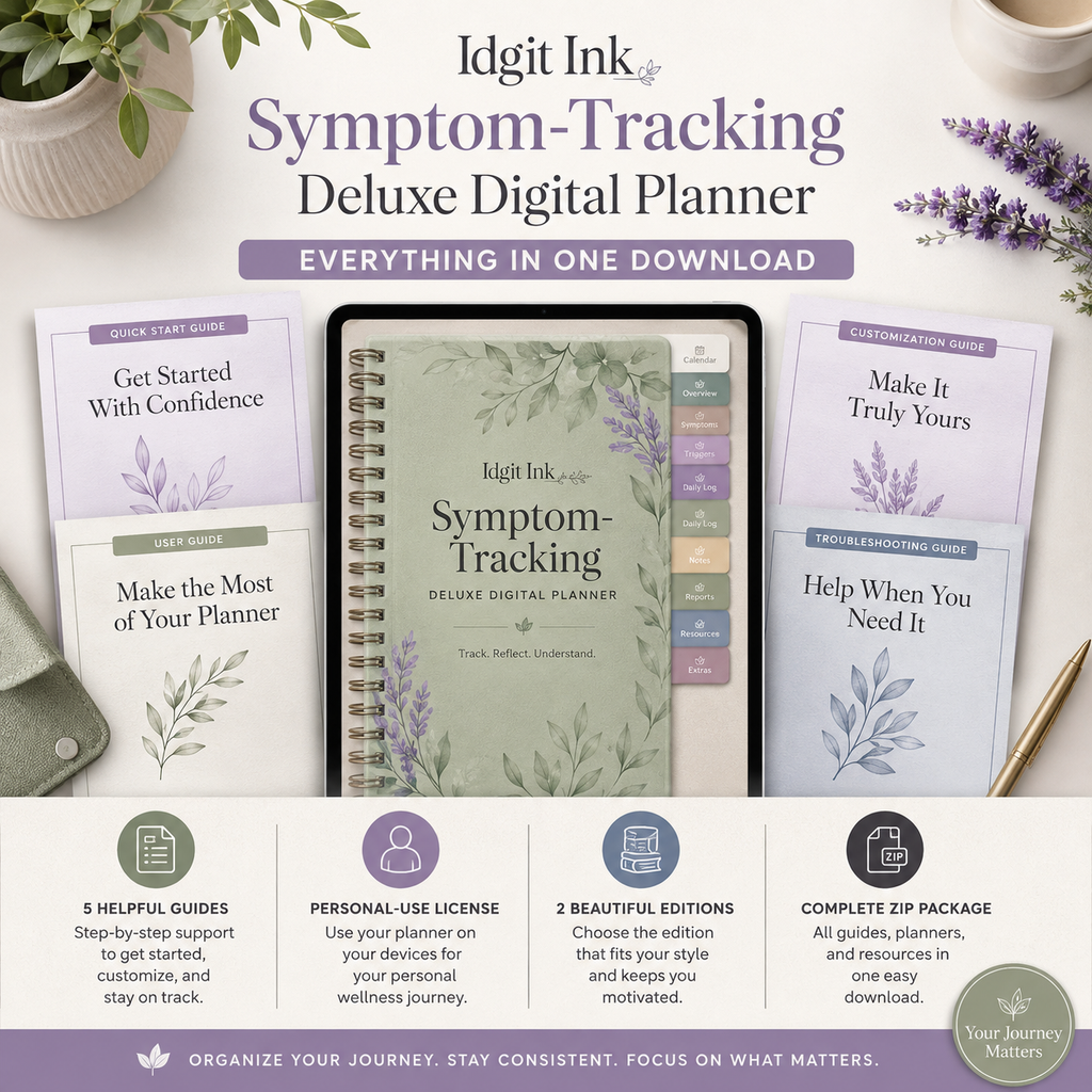 Symptom-Tracking Deluxe Digital Health Planner listing image 8 of 10