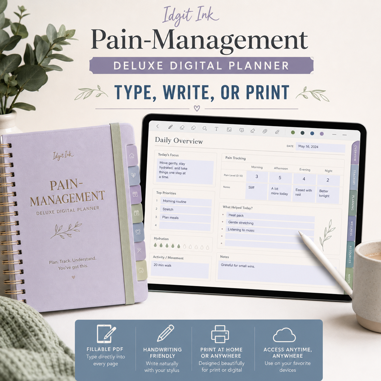 Pain-Management Deluxe Digital Planner and Pacing Toolkit listing image 7 of 10