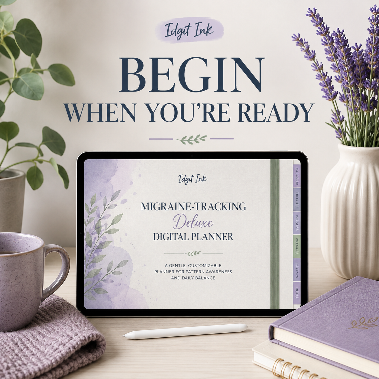 Migraine-Tracking Deluxe Digital Health Planner listing image 9 of 10