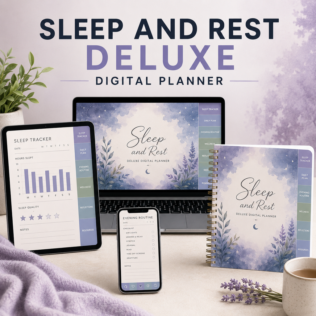 Sleep and Rest Deluxe Digital Planner — listing image 02