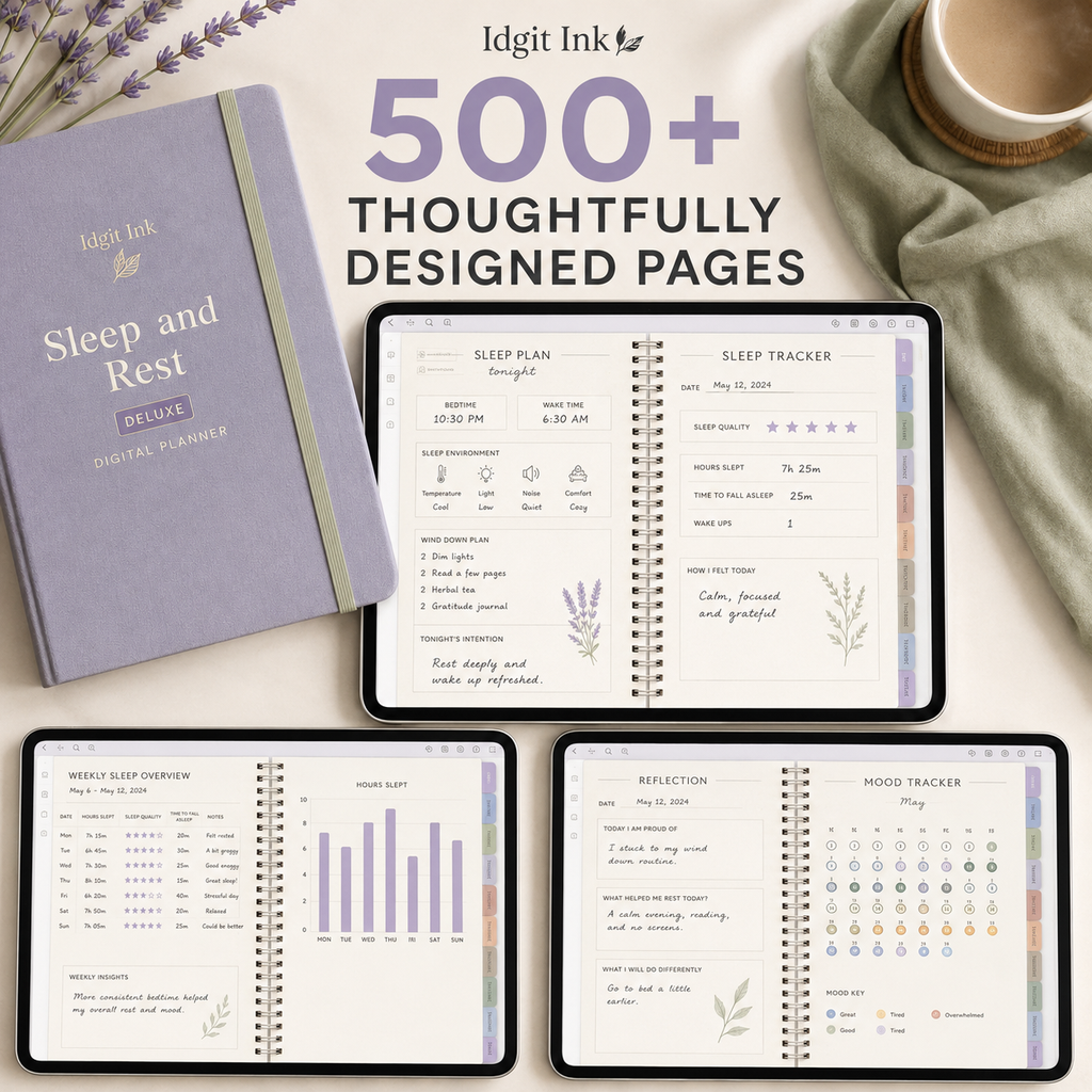 Sleep and Rest Deluxe Digital Planner — listing image 06