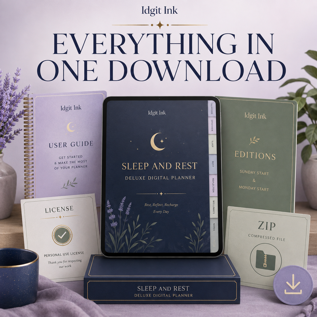 Sleep and Rest Deluxe Digital Planner — listing image 10