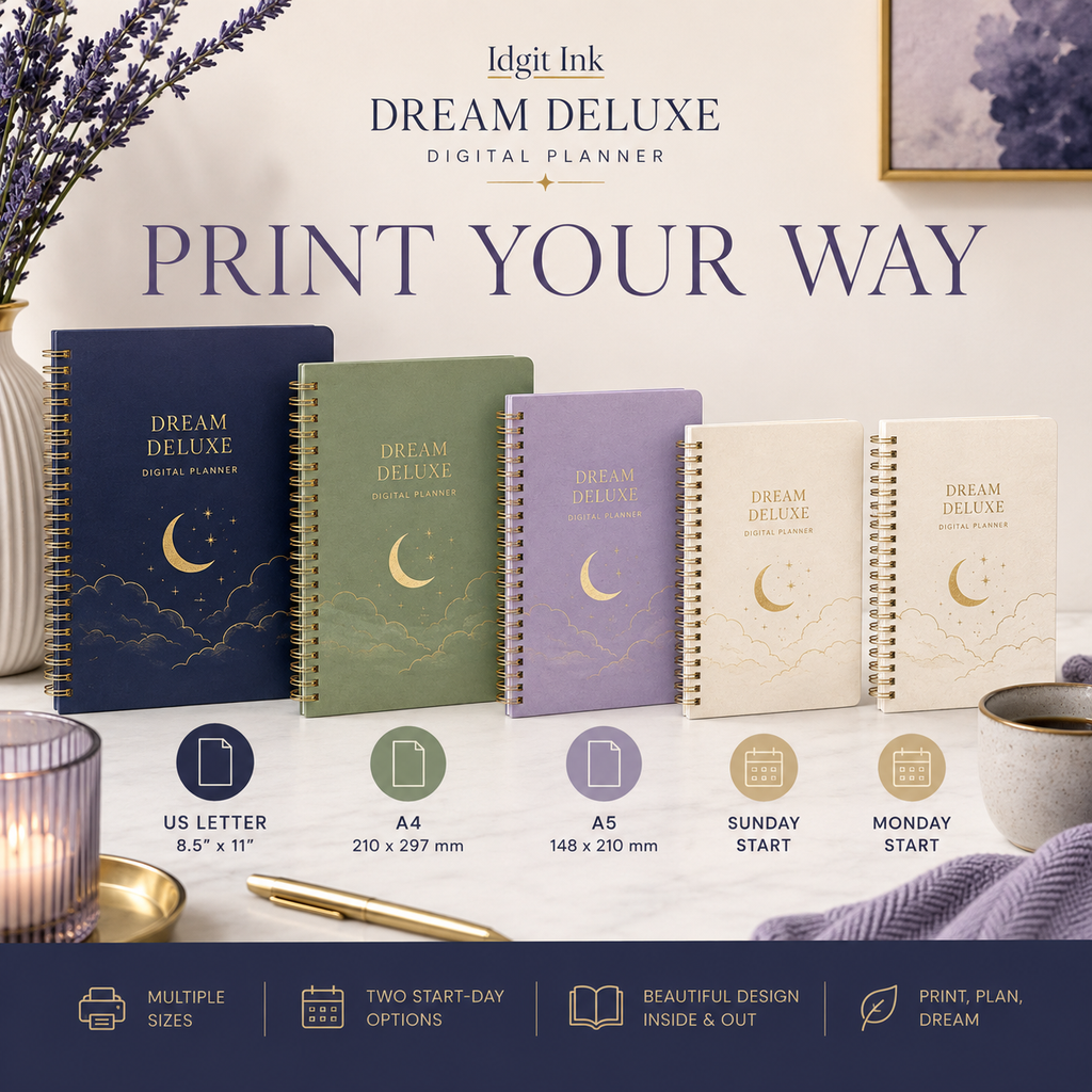 Dream Journal and Sleep Reflection Deluxe Digital Planner listing image 7 of 10