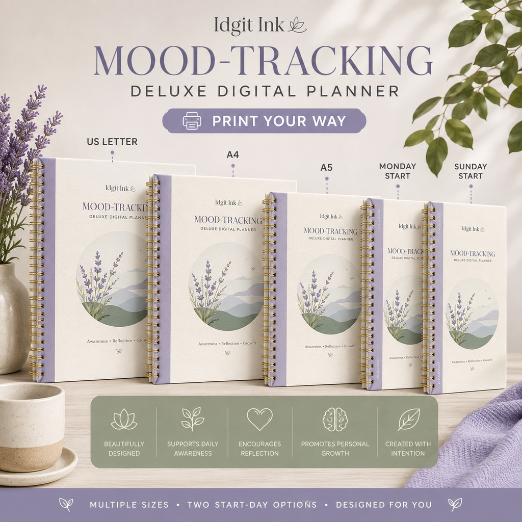 Mood-Tracking Deluxe Digital Planner and Pattern Toolkit listing image 5 of 10