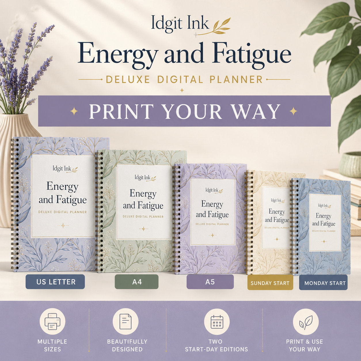 Energy and Fatigue Deluxe Digital Planner and Pacing Toolkit listing image 6 of 10