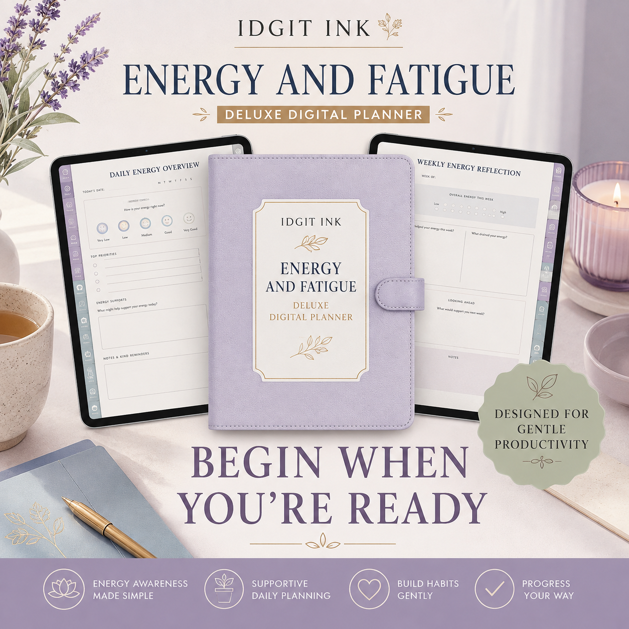 Energy and Fatigue Deluxe Digital Planner and Pacing Toolkit listing image 10 of 10
