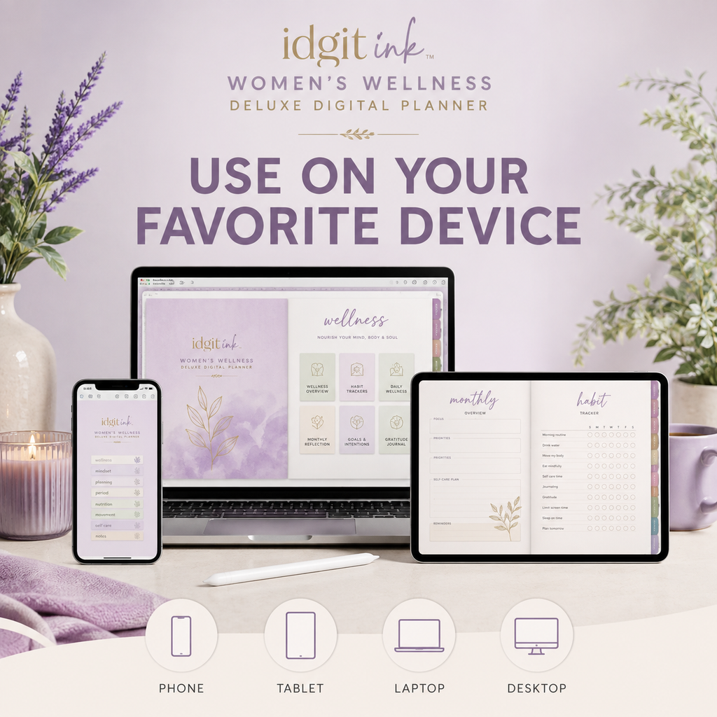 Women’s Wellness Deluxe Digital Planner listing image 2 of 10