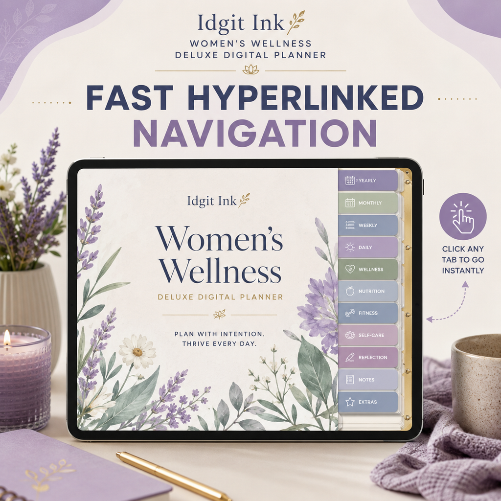 Women’s Wellness Deluxe Digital Planner listing image 5 of 10