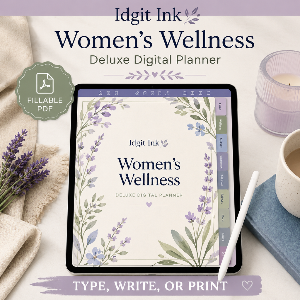 Women’s Wellness Deluxe Digital Planner listing image 7 of 10
