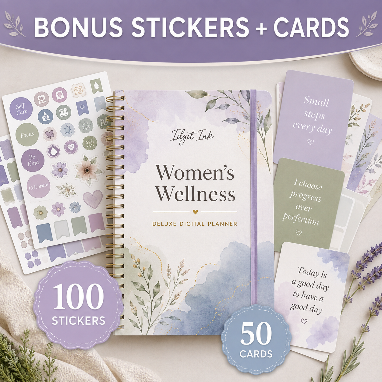 Women’s Wellness Deluxe Digital Planner listing image 8 of 10