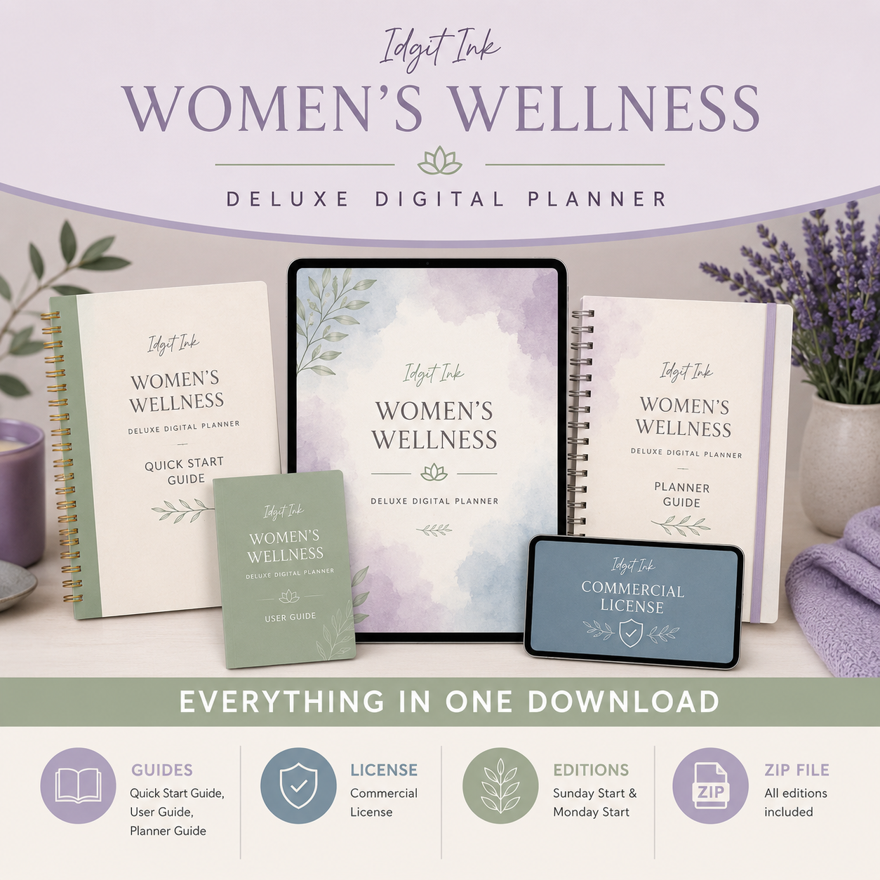 Women’s Wellness Deluxe Digital Planner listing image 10 of 10