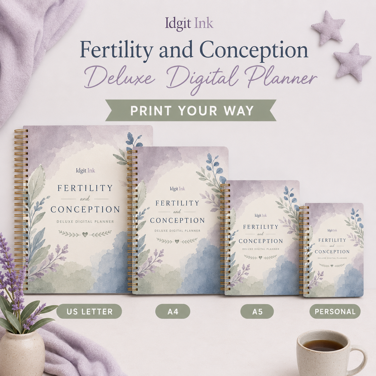 Fertility and Conception Deluxe Digital Planner listing image 1 of 10