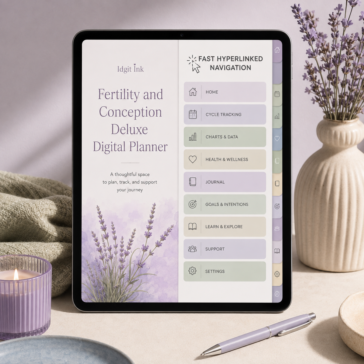 Fertility and Conception Deluxe Digital Planner listing image 3 of 10