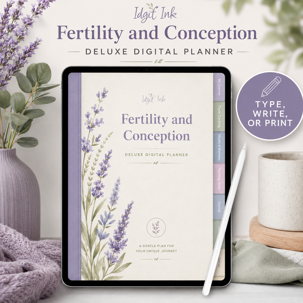 Fertility and Conception Deluxe Digital Planner listing image 7 of 10