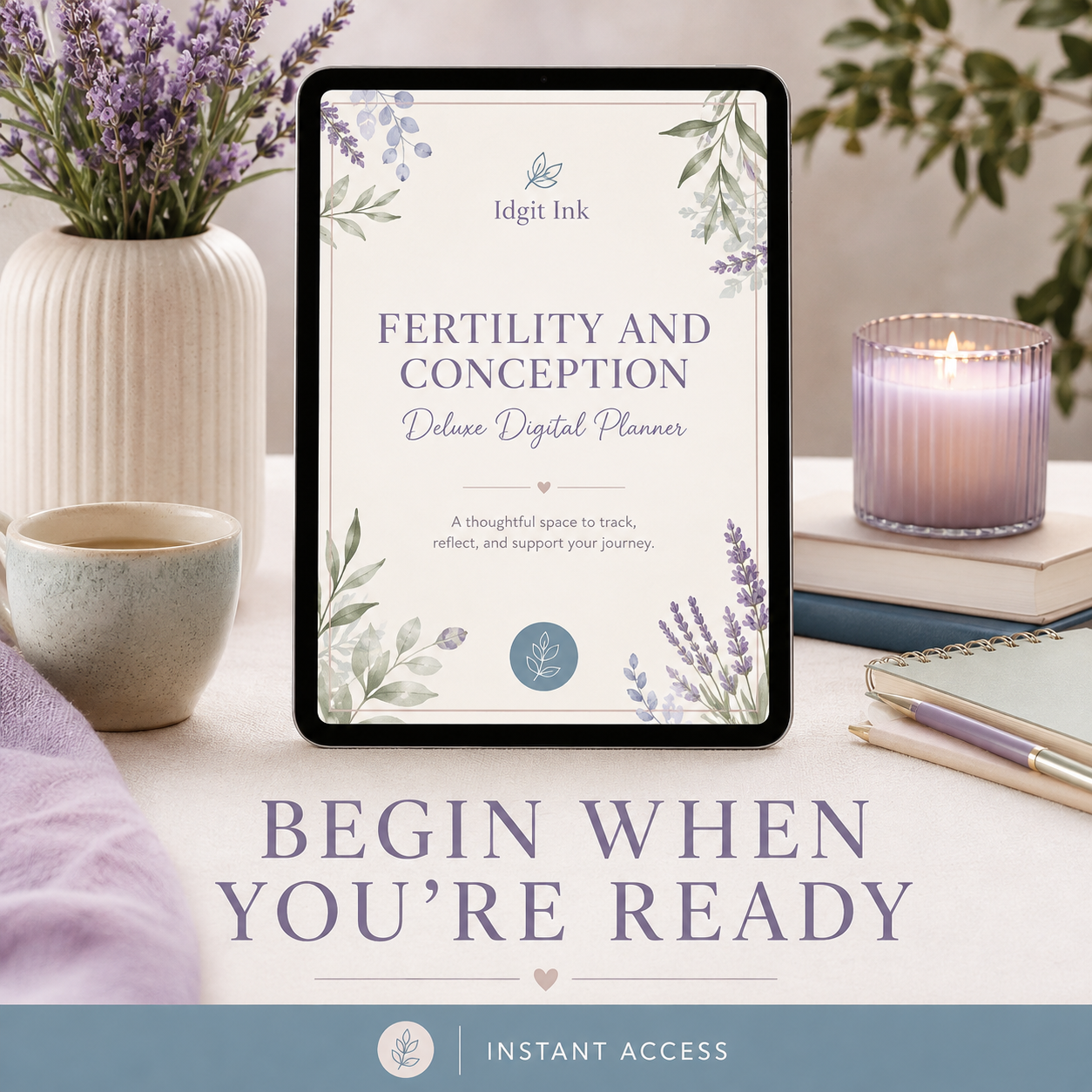 Fertility and Conception Deluxe Digital Planner listing image 10 of 10