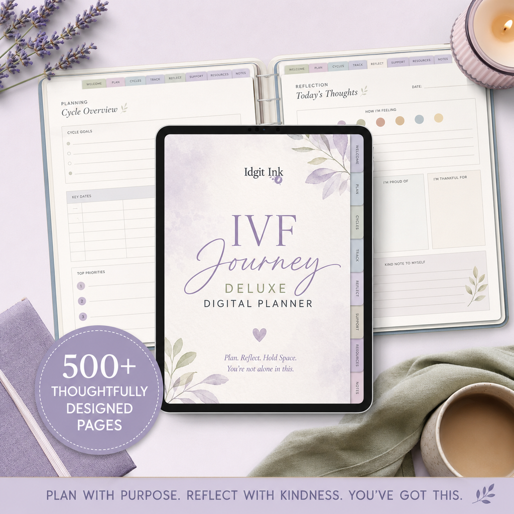 IVF Journey Deluxe Digital Planner and Support Organizer listing image 4 of 10