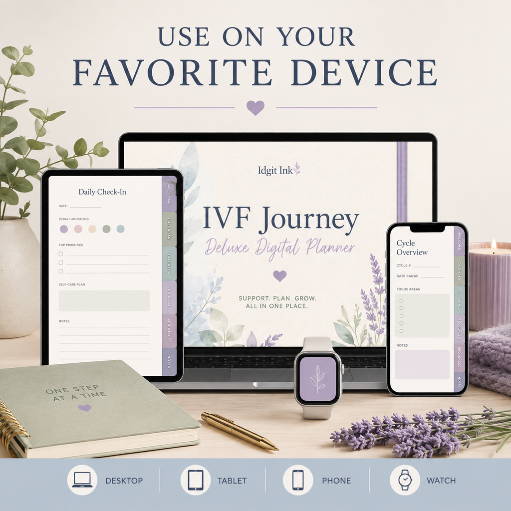 IVF Journey Deluxe Digital Planner and Support Organizer listing image 5 of 10
