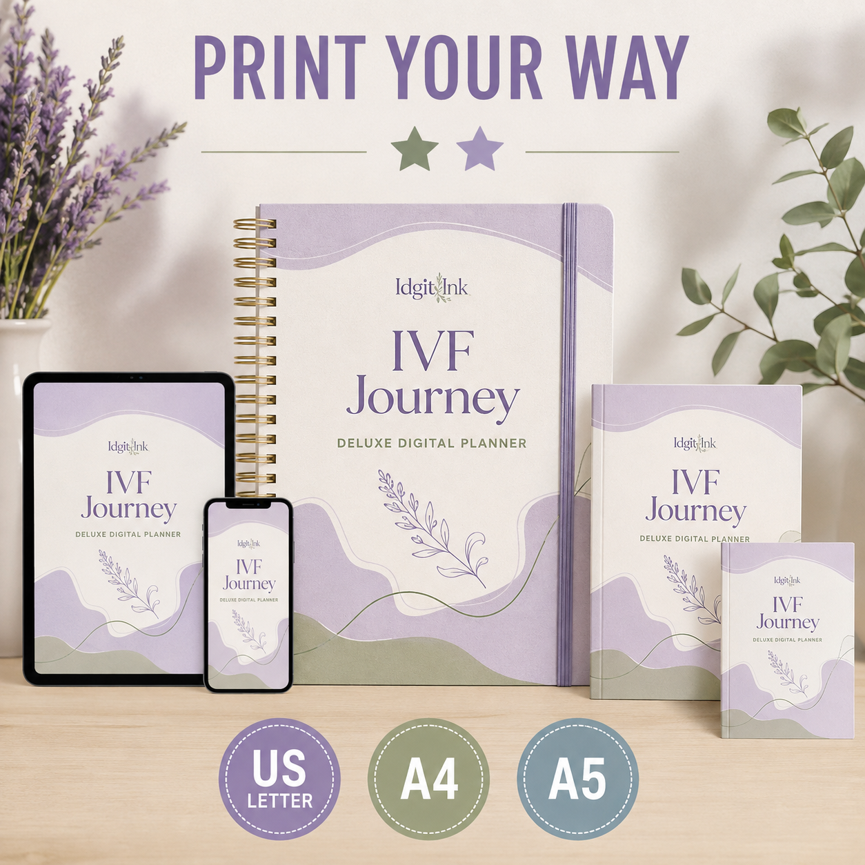 IVF Journey Deluxe Digital Planner and Support Organizer listing image 6 of 10