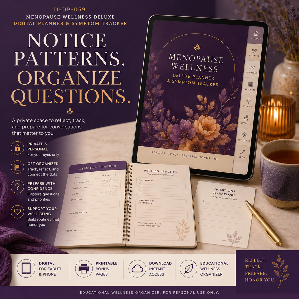 Menopause Wellness Deluxe Digital Planner and Symptom Tracker listing image 10 of 10