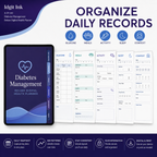 Diabetes Management Deluxe Digital Health Planner listing image 1 of 10