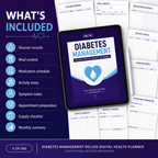Diabetes Management Deluxe Digital Health Planner listing image 10 of 10