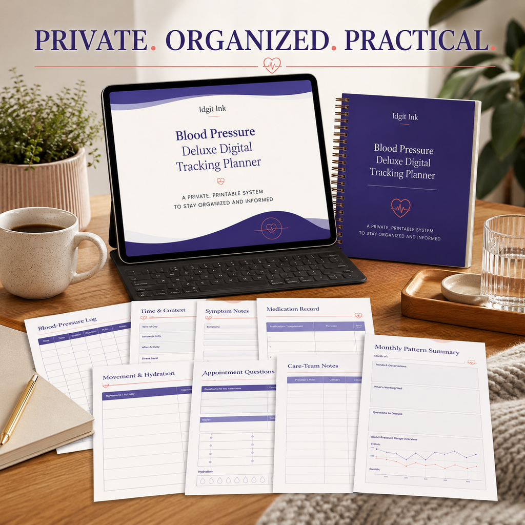 Blood-Pressure Tracking Deluxe Digital Planner listing image 5 of 10