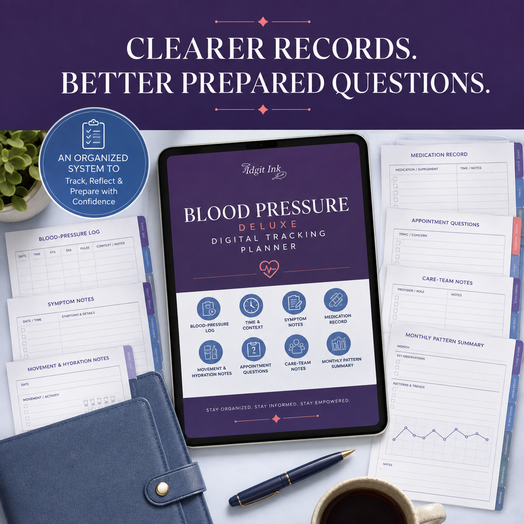 Blood-Pressure Tracking Deluxe Digital Planner listing image 8 of 10