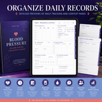 Blood-Pressure Tracking Deluxe Digital Planner listing image 9 of 10