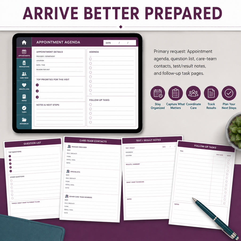 Medication and Appointment Deluxe Digital Health Planner listing image 5 of 10