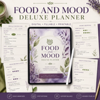 Food and Mood Deluxe Digital Tracking Planner — listing image 01