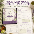 Food and Mood Deluxe Digital Tracking Planner — listing image 03